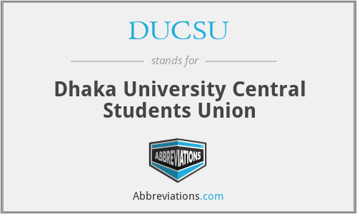 DUCSU - Dhaka University Central Students Union
