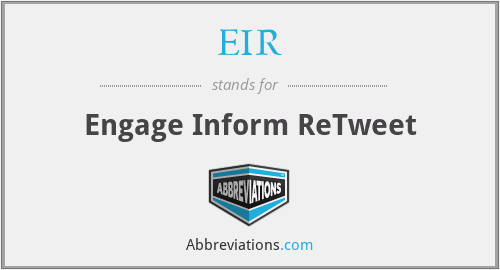 EIR - Engage Inform ReTweet