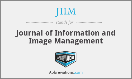 JIIM - Journal of Information and Image Management