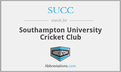 SUCC - Southampton University Cricket Club