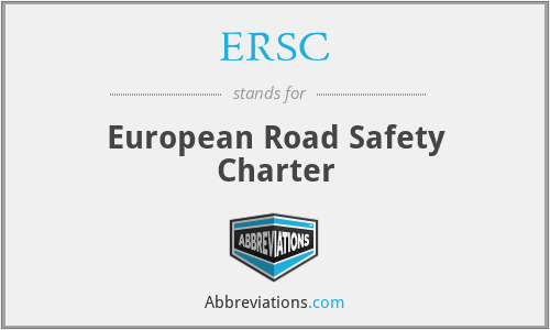 ERSC - European Road Safety Charter