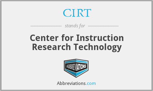 CIRT - Center for Instruction Research Technology