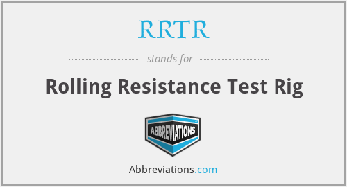 RRTR - Rolling Resistance Test Rig