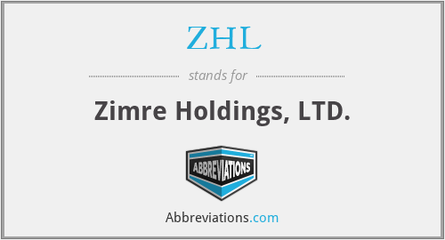 ZHL - Zimre Holdings, LTD.