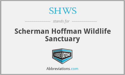 SHWS - Scherman Hoffman Wildlife Sanctuary