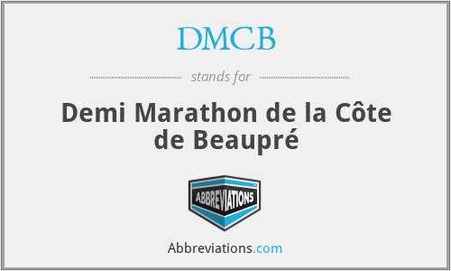 DMCB - Demi Marathon de la Côte de Beaupré