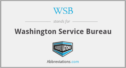 WSB - Washington Service Bureau