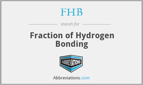 FHB - Fraction of Hydrogen Bonding