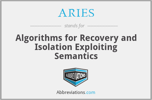 ARIES - Algorithms for Recovery and Isolation Exploiting Semantics
