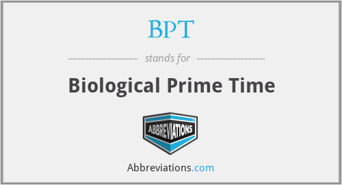 BPT - Biological Prime Time