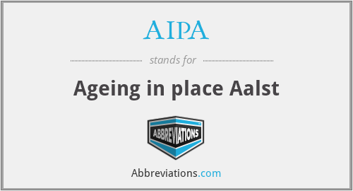 AIPA - Ageing in place Aalst