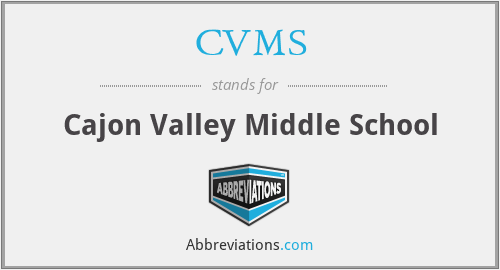 CVMS - Cajon Valley Middle School