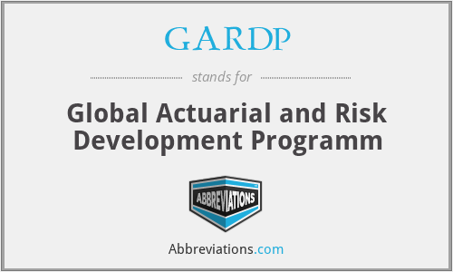 GARDP - Global Actuarial and Risk Development Programm