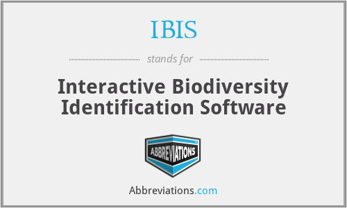IBIS - Interactive Biodiversity Identification Software
