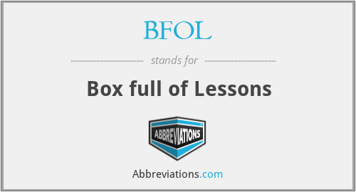 BFOL - Box full of Lessons