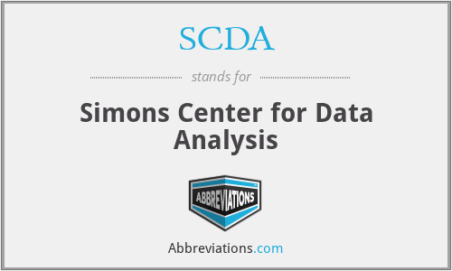SCDA - Simons Center for Data Analysis