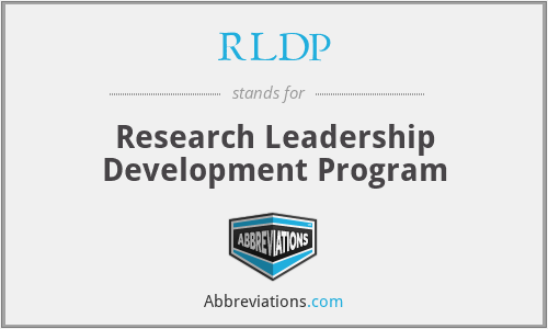 RLDP - Research Leadership Development Program