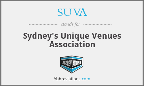 SUVA - Sydney's Unique Venues Association