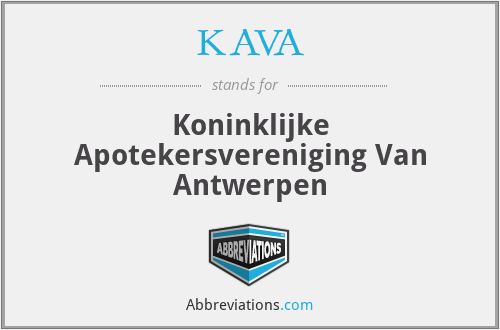KAVA - Koninklijke Apotekersvereniging Van Antwerpen