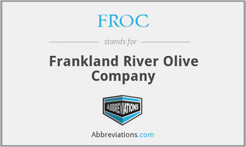 FROC - Frankland River Olive Company