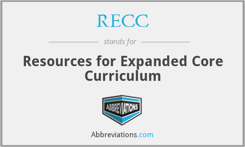 RECC - Resources for Expanded Core Curriculum