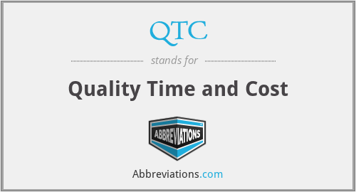 QTC - Quality Time and Cost