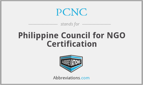 PCNC - Philippine Council for NGO Certification