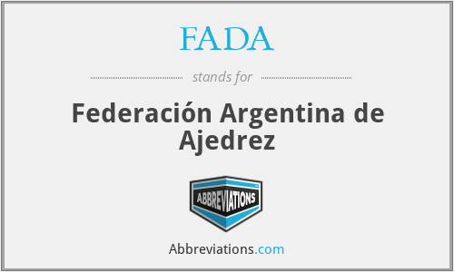FADA - Federación Argentina de Ajedrez