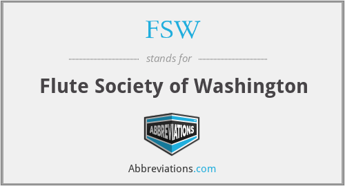 FSW - Flute Society of Washington