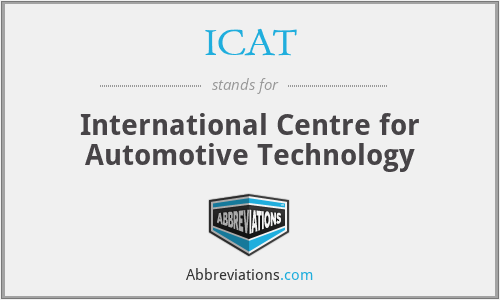 ICAT - International Centre for Automotive Technology