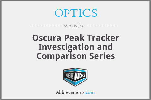 OPTICS - Oscura Peak Tracker Investigation and Comparison Series