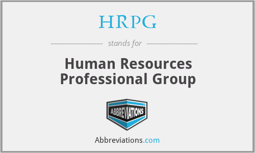 HRPG - Human Resources Professional Group