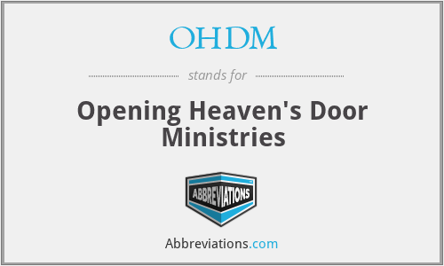 OHDM - Opening Heaven's Door Ministries