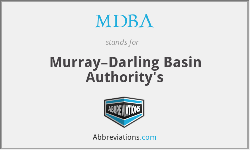 MDBA - Murray–Darling Basin Authority's