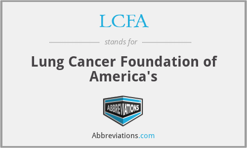 LCFA - Lung Cancer Foundation of America's
