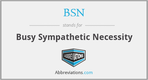 BSN - Busy Sympathetic Necessity