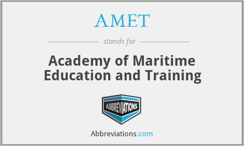 AMET - Academy of Maritime Education and Training