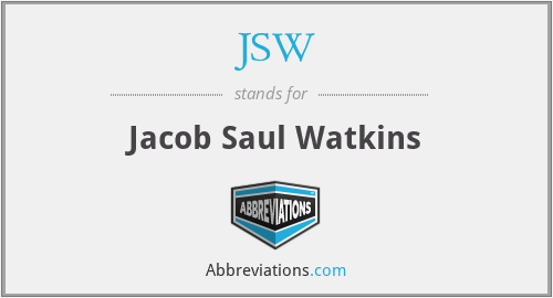 JSW - Jacob Saul Watkins