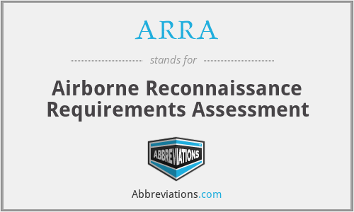 ARRA - Airborne Reconnaissance Requirements Assessment