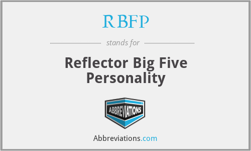 RBFP - Reflector Big Five Personality