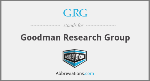 GRG - Goodman Research Group