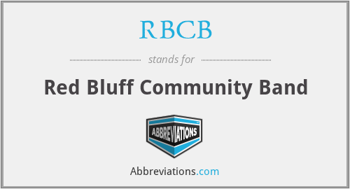RBCB - Red Bluff Community Band