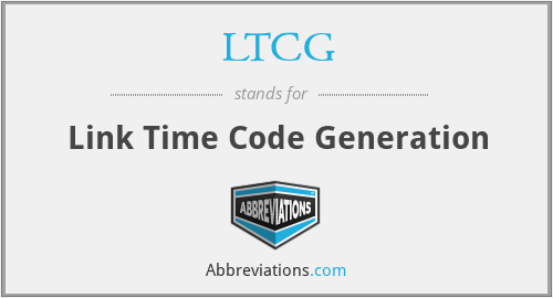 LTCG - Link Time Code Generation