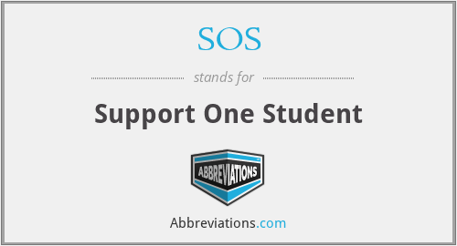 SOS - Support One Student