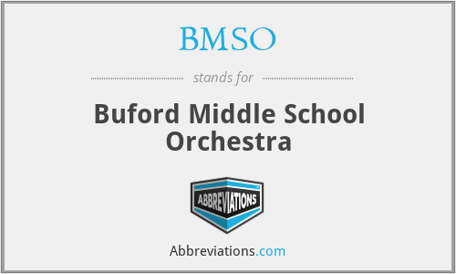 BMSO - Buford Middle School Orchestra