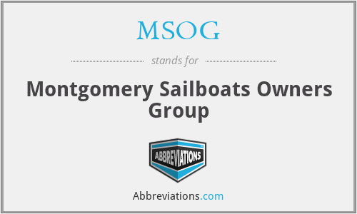 MSOG - Montgomery Sailboats Owners Group