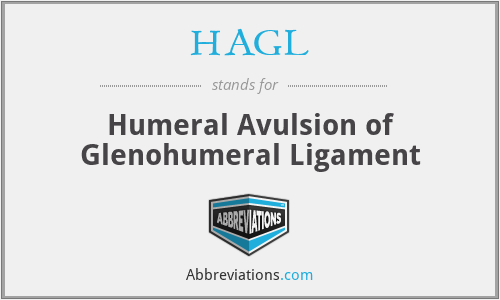 HAGL - Humeral Avulsion of Glenohumeral Ligament