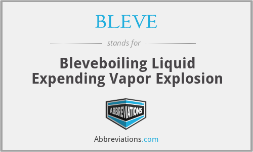 BLEVE - Bleveboiling Liquid Expending Vapor Explosion