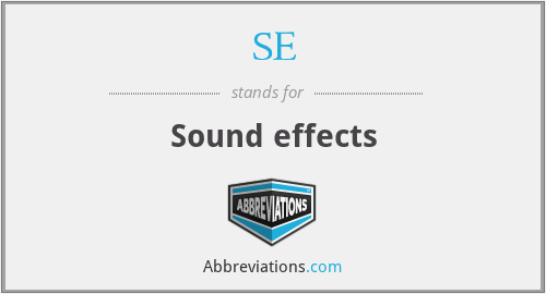 SE - Sound effects