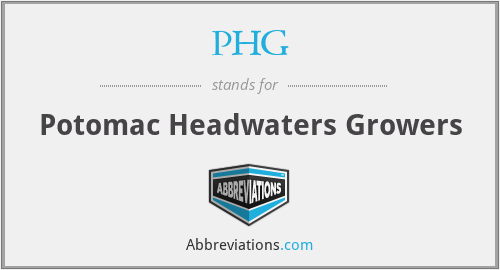 PHG - Potomac Headwaters Growers